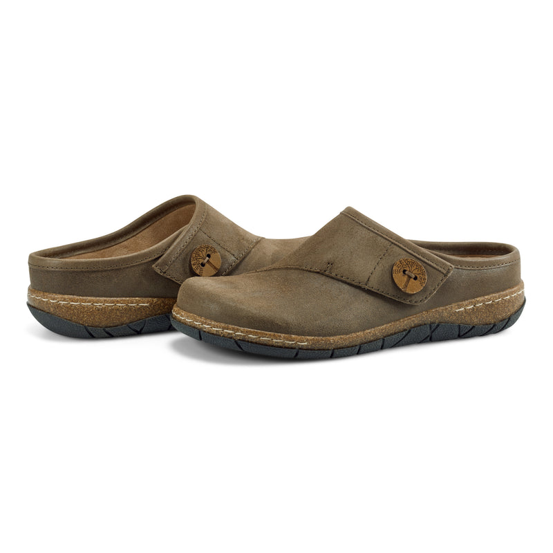 Ezra Round Toe Casual Slip-on Flat Clogs