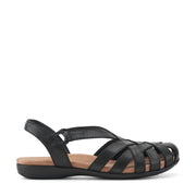 Berri Woven Casual Round Toe Slip-on Sandals