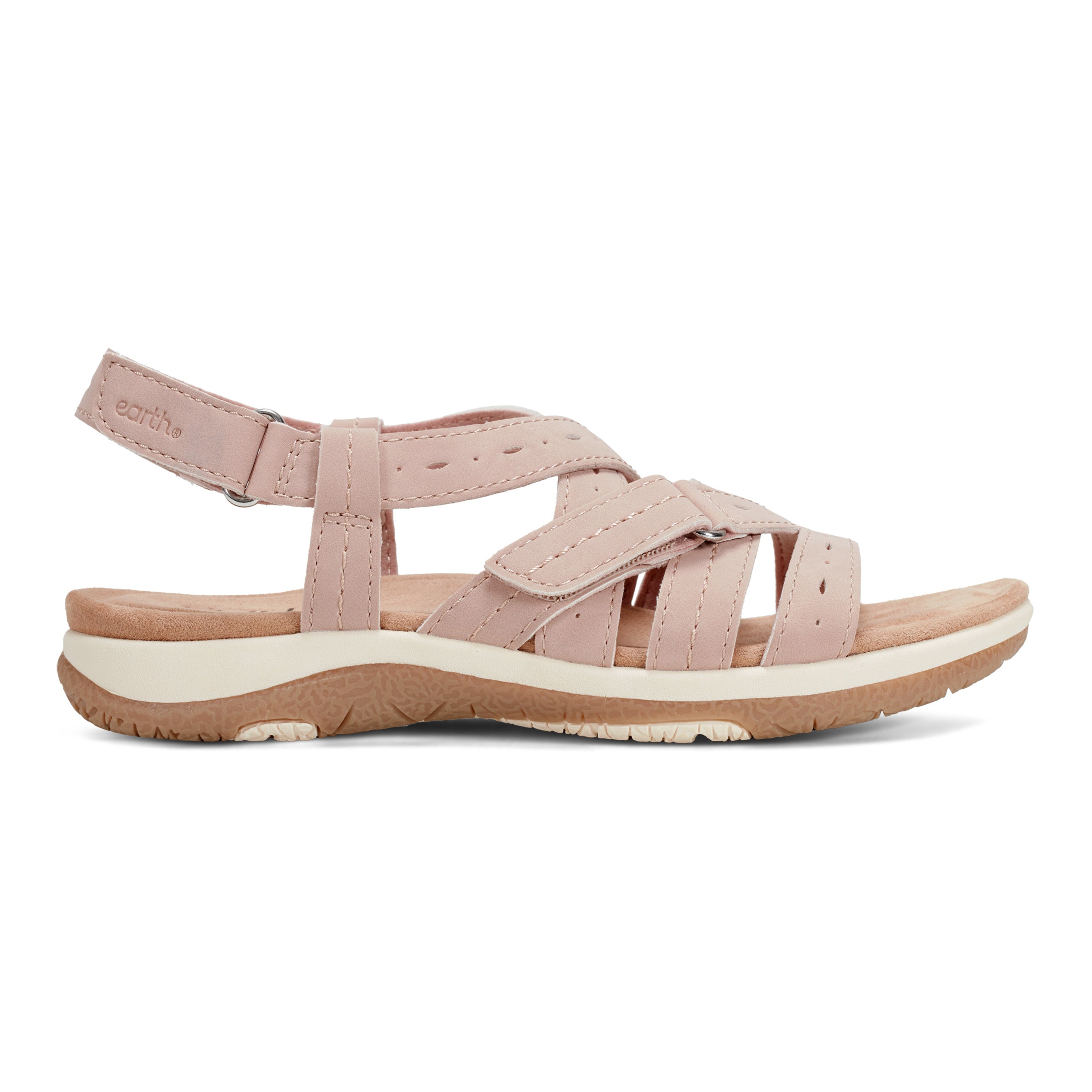 Samsin Round Toe Strappy Casual Flat Sandals