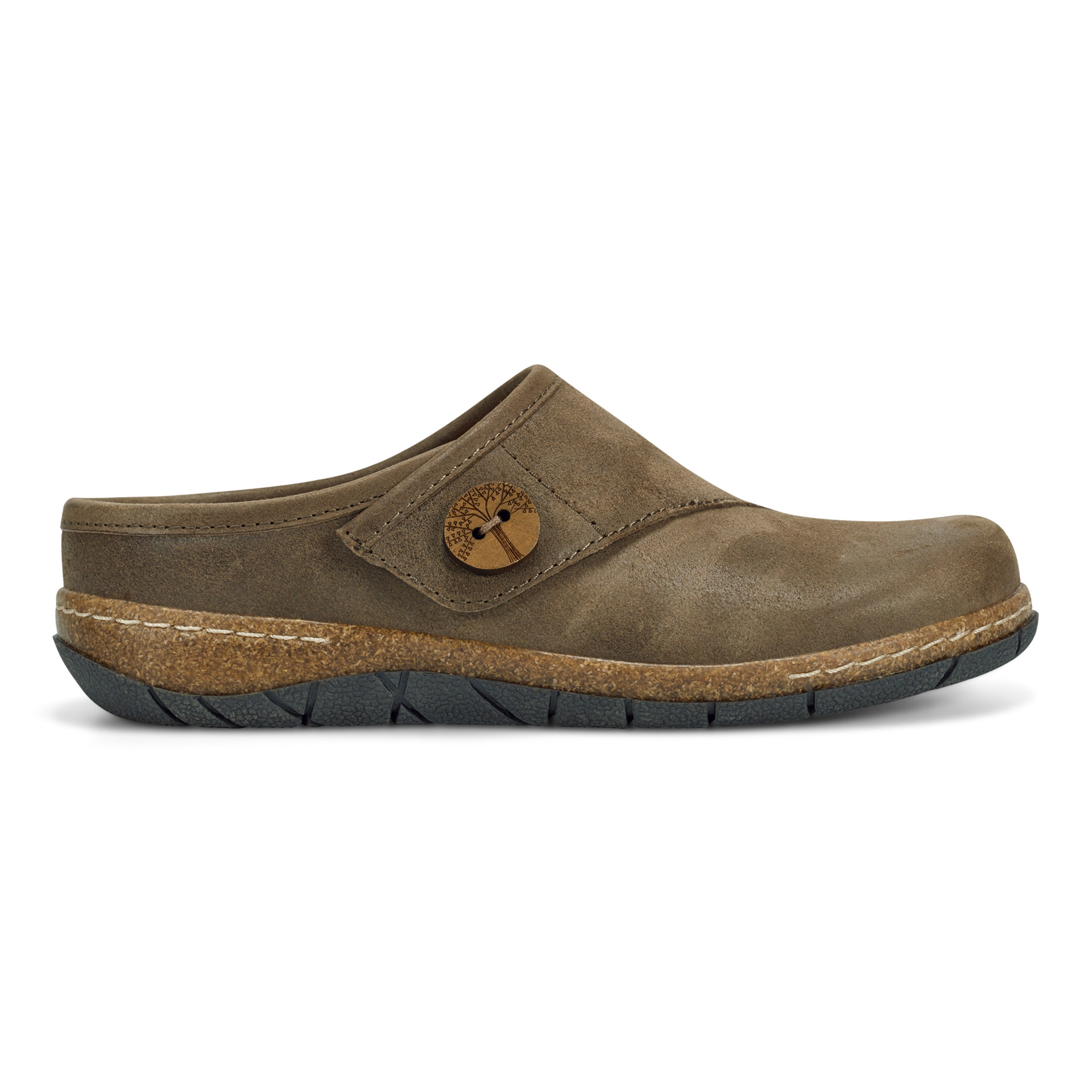 Ezra Round Toe Casual Slip-on Flat Clogs