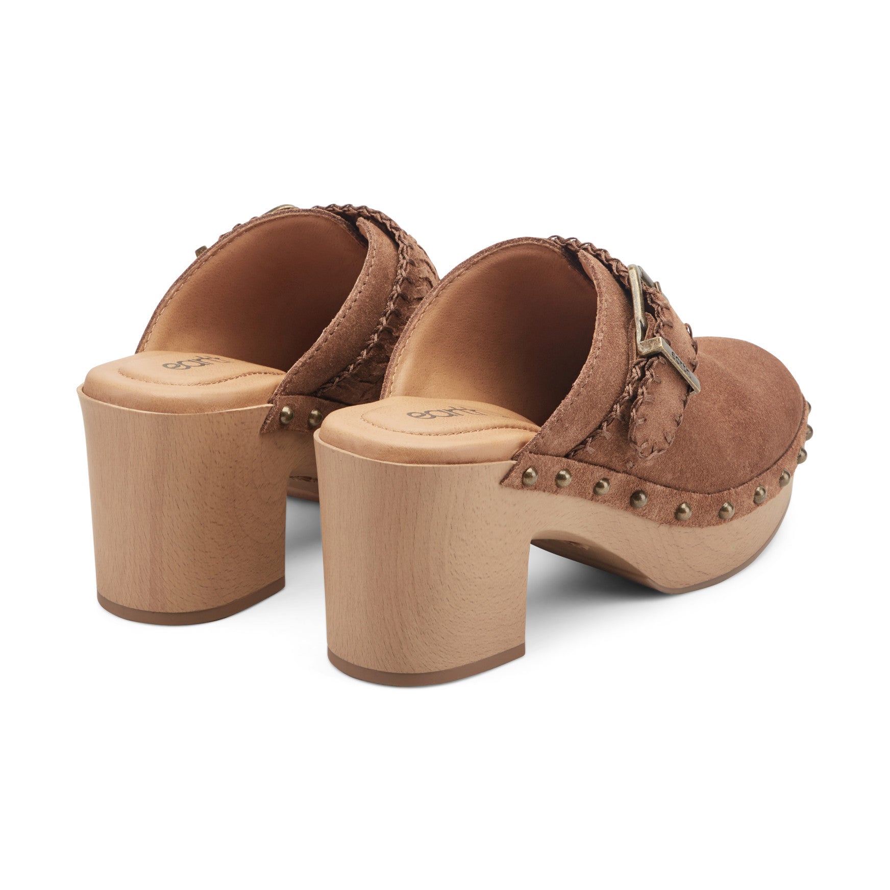 Gilly Heeled Suede Clogs