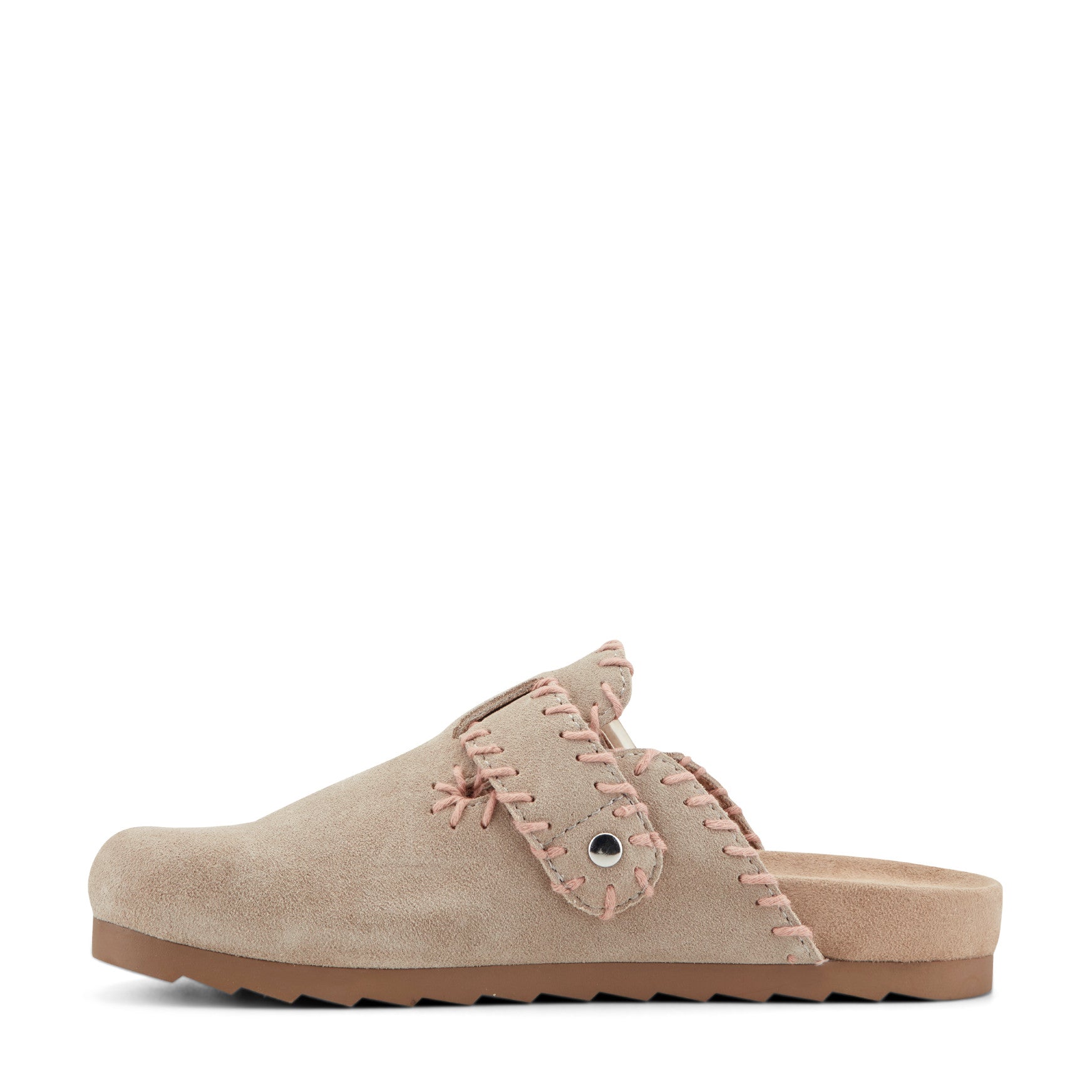 Gena Round Toe Slip-on Flat Casual Clogs