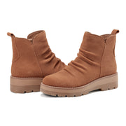 Yonder Waterproof Ruched Lug Sole Casual Booties