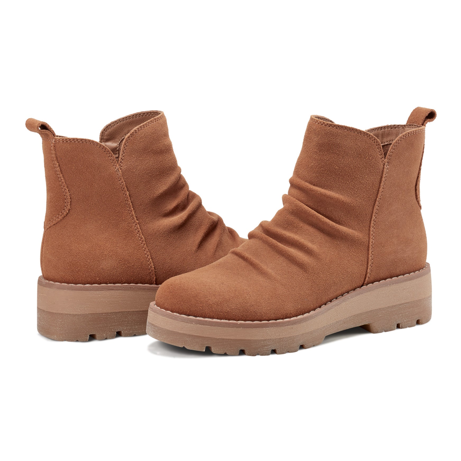 Yonder Waterproof Ruched Lug Sole Casual Booties