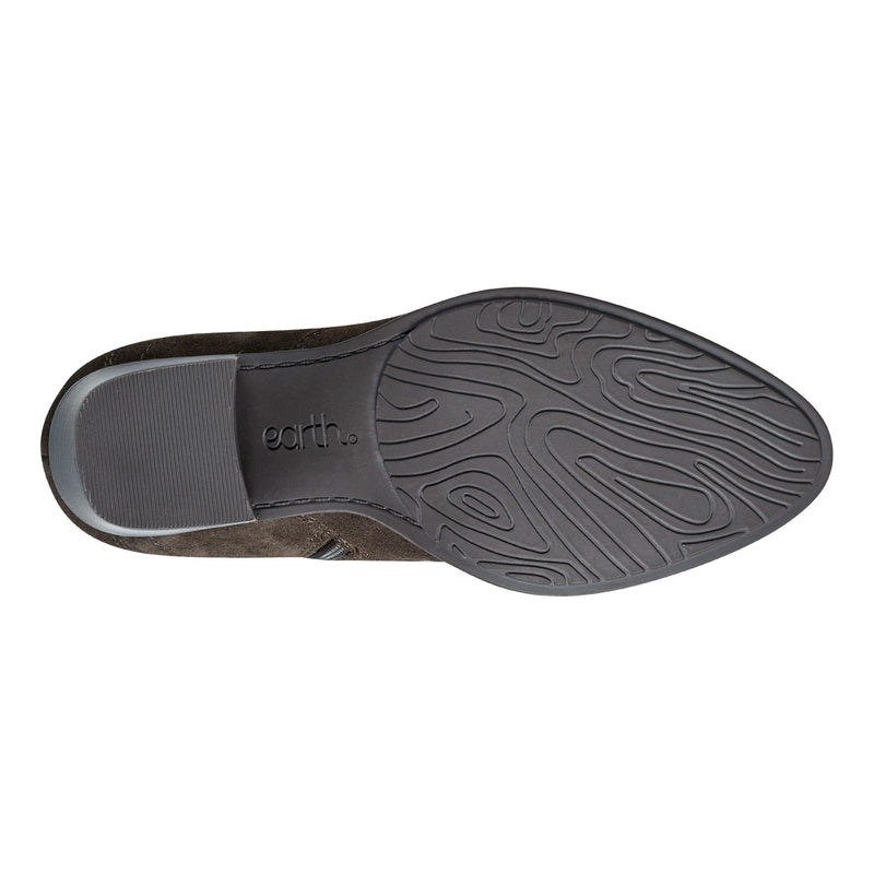 Vine Block Heel Almond Toe Casual Boots