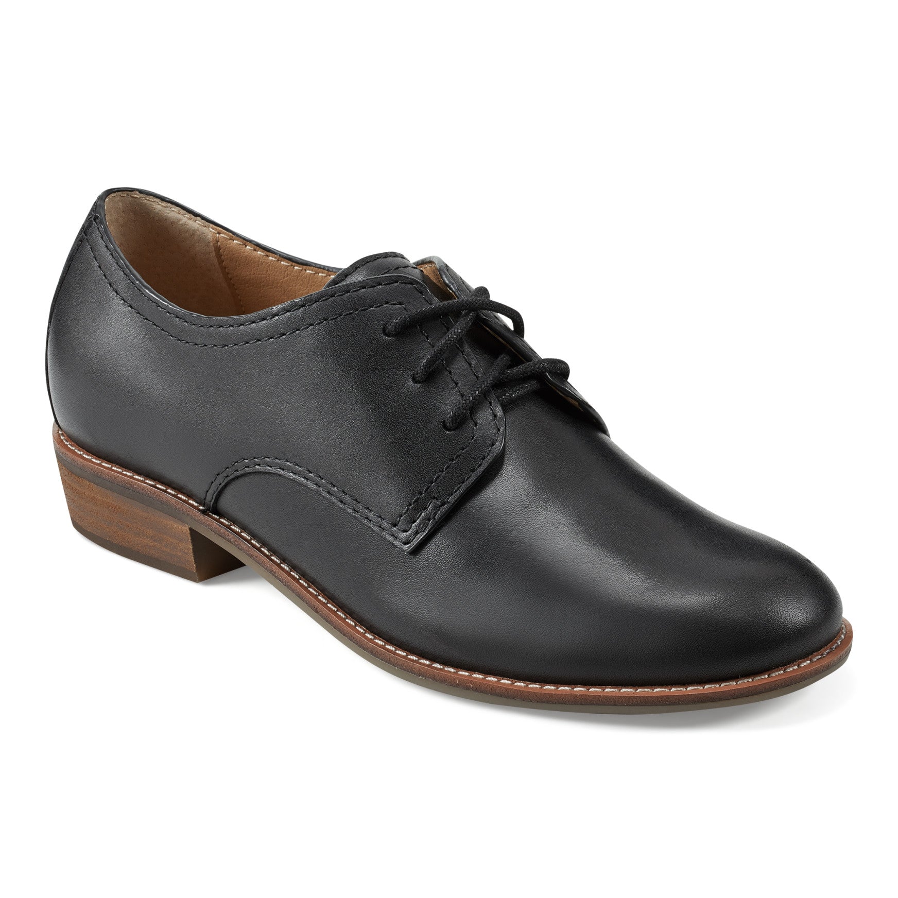 women's black casual dress shoes Amazon.com | Oxford Shoes for Women Comfort Lace Up Leather Work Office Business Non Slip Dress Shoes Fashion Comfortable Business Casual Work Shoes (Black,4.5)