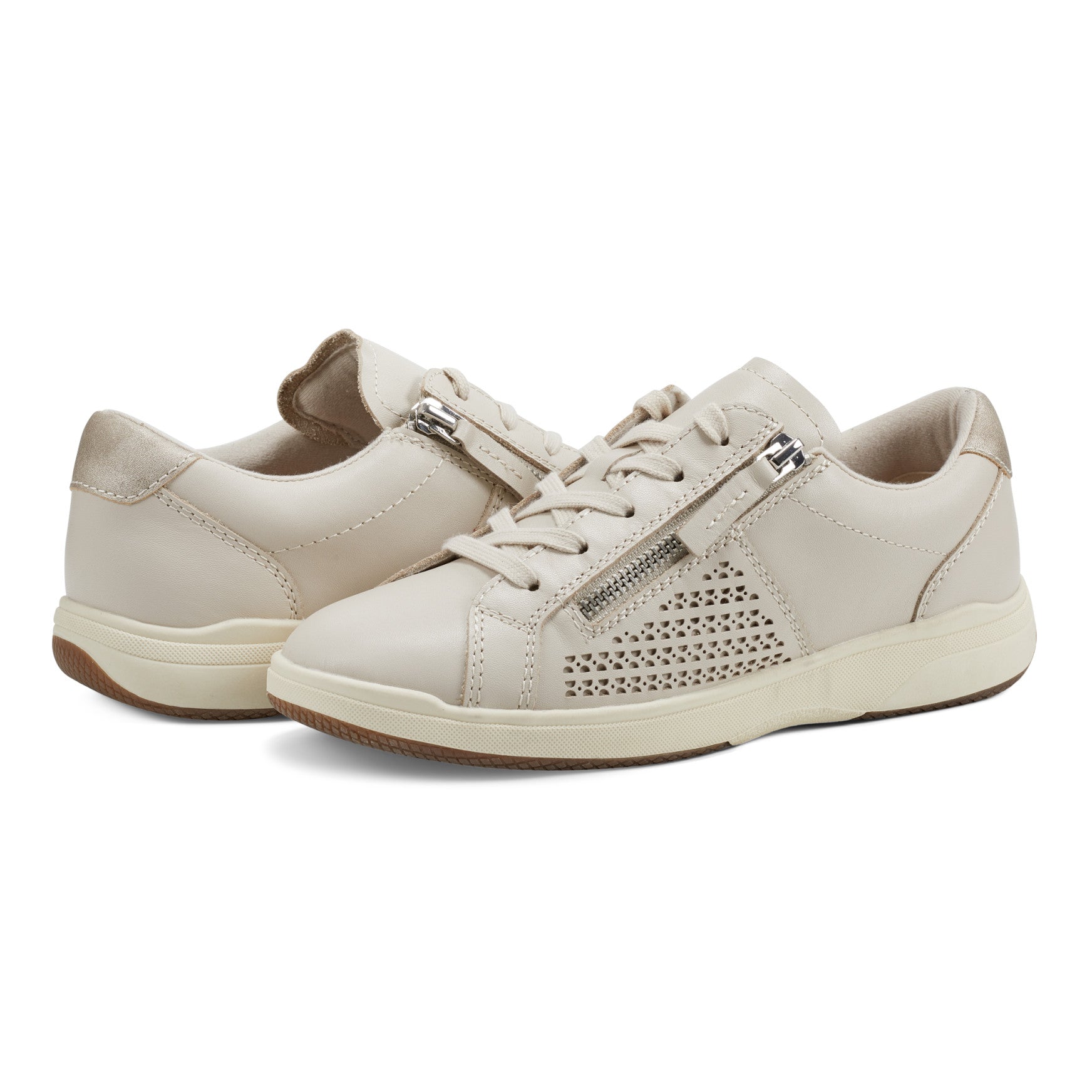 Netta Round Toe Casual Lace-up Sneakers