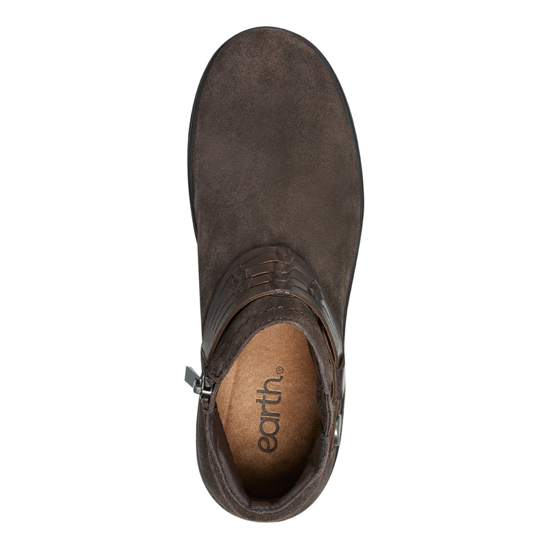 flat dress boots for women Earth Synal Bootie | Women's | Dark Brown | Size 5