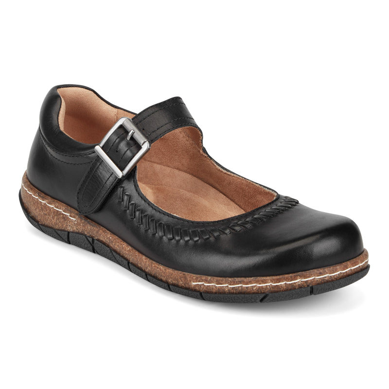 Women's Erie Mary Jane Ballet Flats - Black Leather | earth shoes Women's Erie Mary Jane Ballet Flats - Black Leather | earth shoes