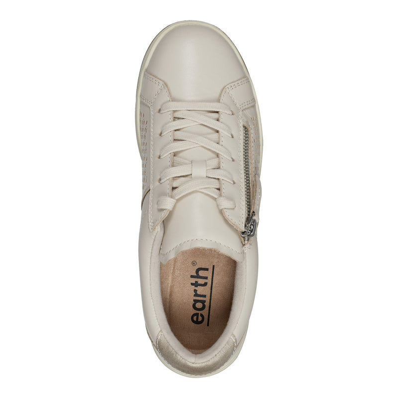 Netta Round Toe Casual Lace-up Sneakers