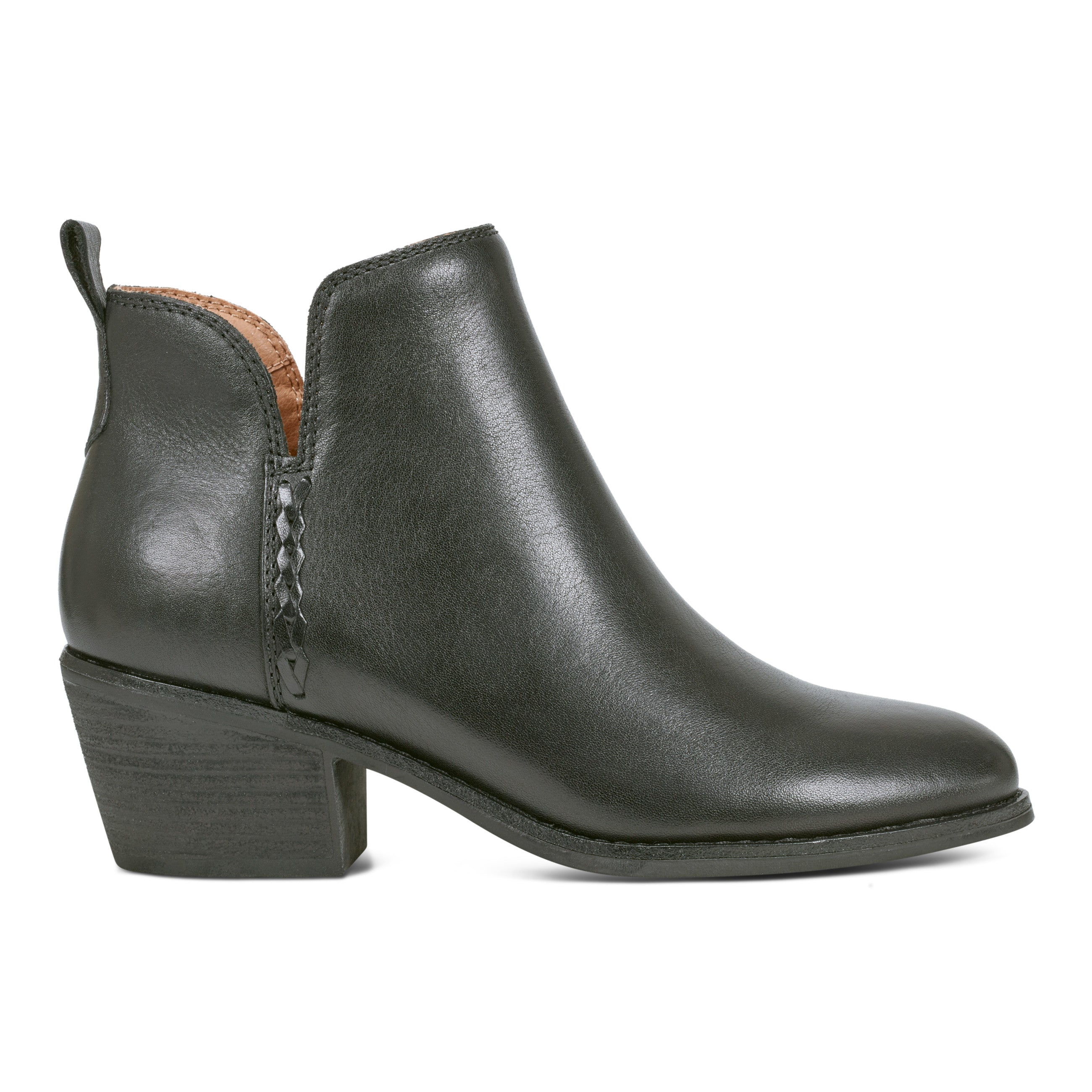 Marisole Block Heel Slip-on Casual Booties