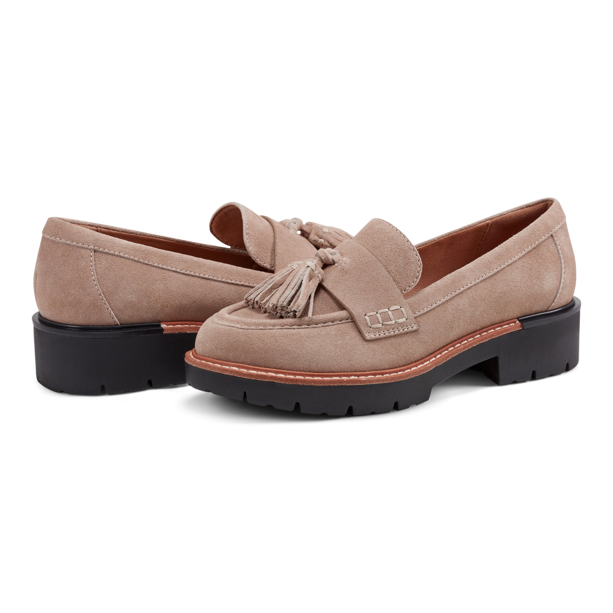 Zimm Round Toe Lug Sole Casual Slip-on Loafers