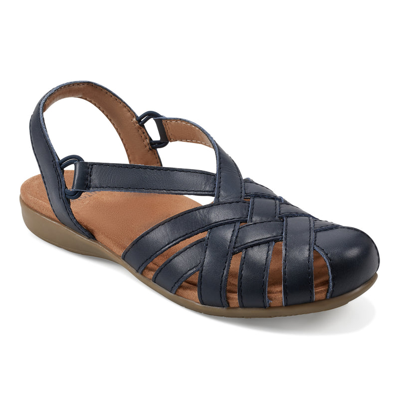 Berri Woven Casual Round Toe Slip-on Sandals