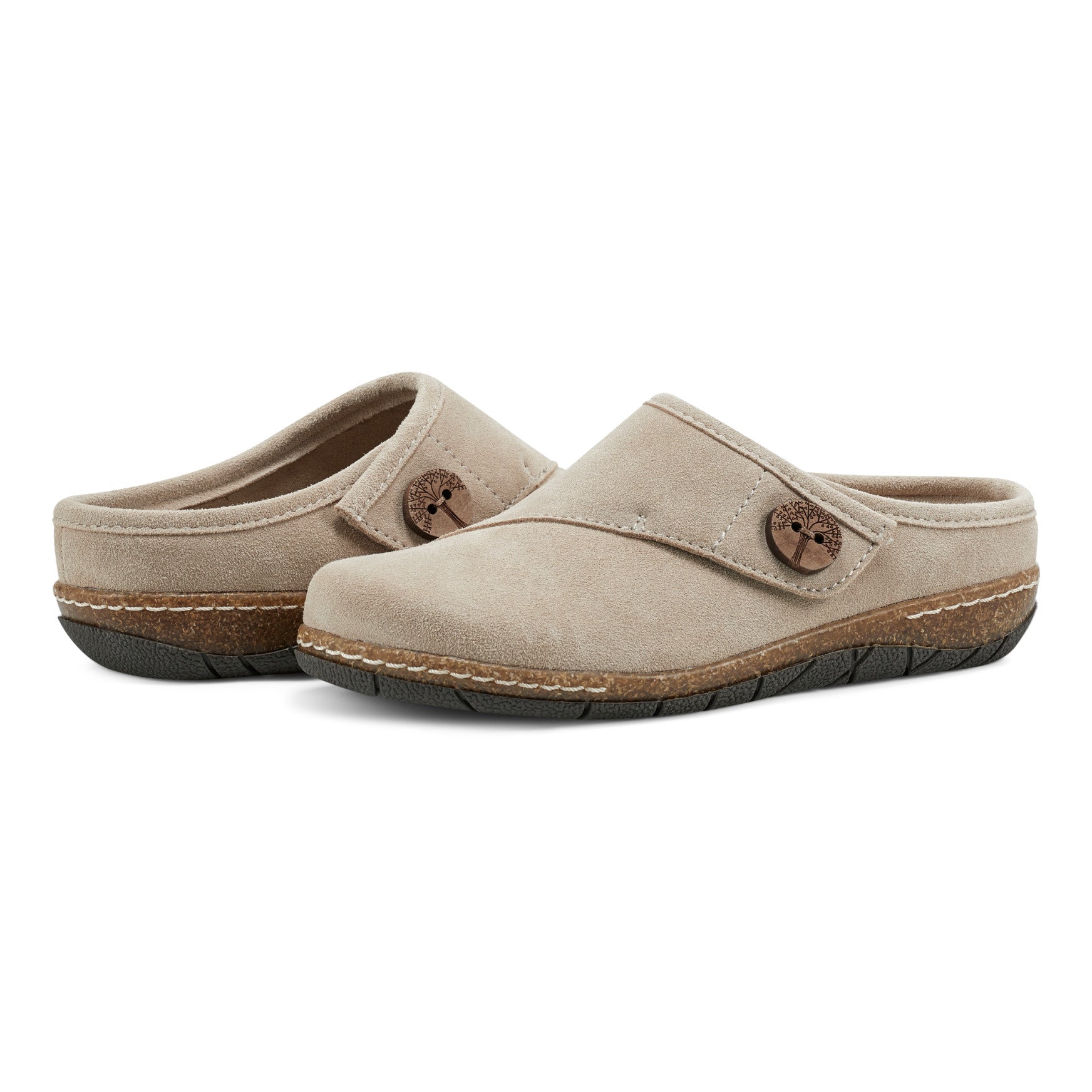 Ezra Round Toe Casual Slip-on Flat Clogs