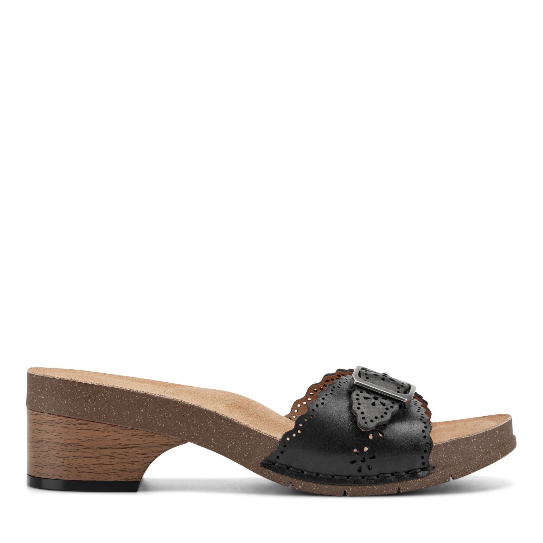 Women's Haisly Slip-on Sandals - Black Leather | earth® shoes