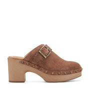 Gilly Heeled Suede Clogs