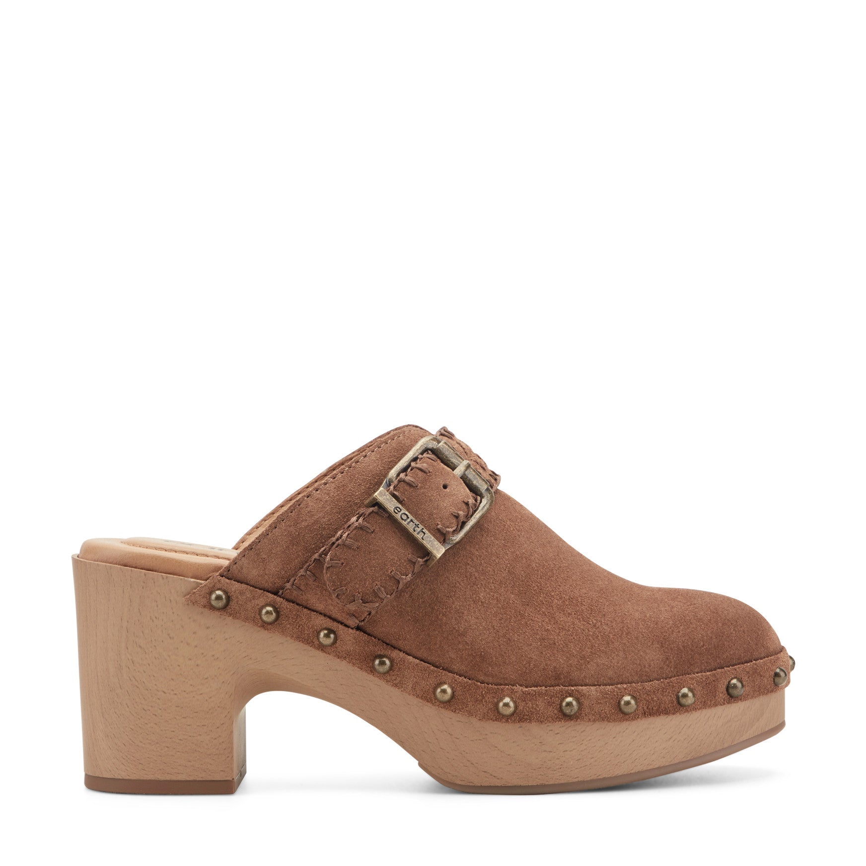 Gilly Heeled Suede Clogs