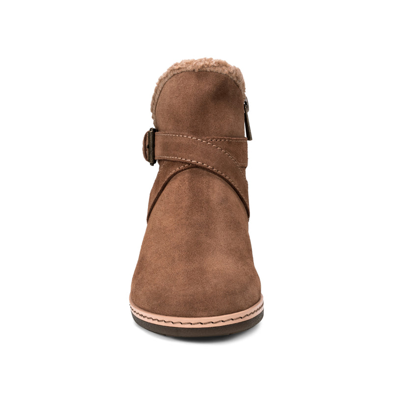 Hutton Water Repellent Suede Booties