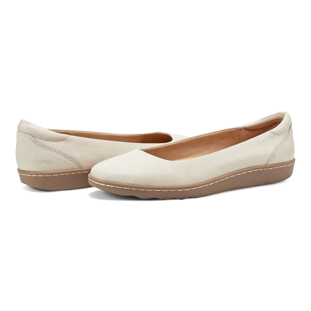 Women's Landen Round Toe Casual Flats - Ivory | earth® shoes