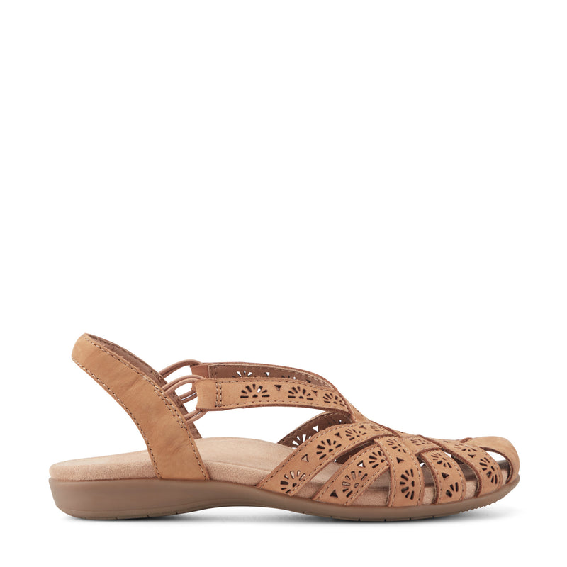 Briel Round Toe Casual Slingback Flat Sandals