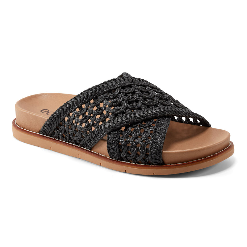 Flurry Round Toe Slip-on Flat Casual Sandals