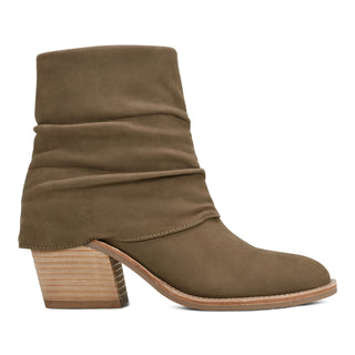 Savvy Block Heel Ruched Casual Booties