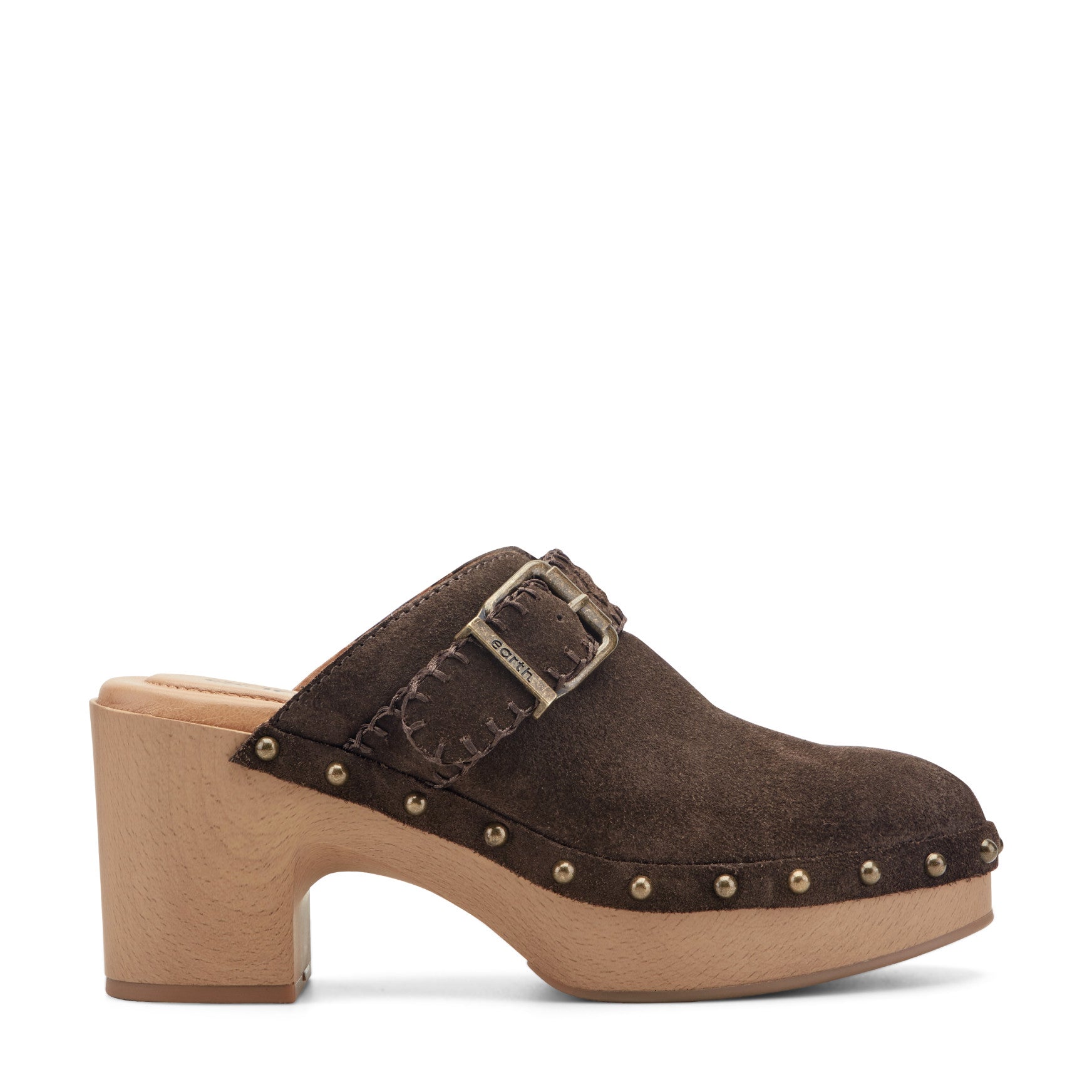 Gilly Heeled Suede Clogs