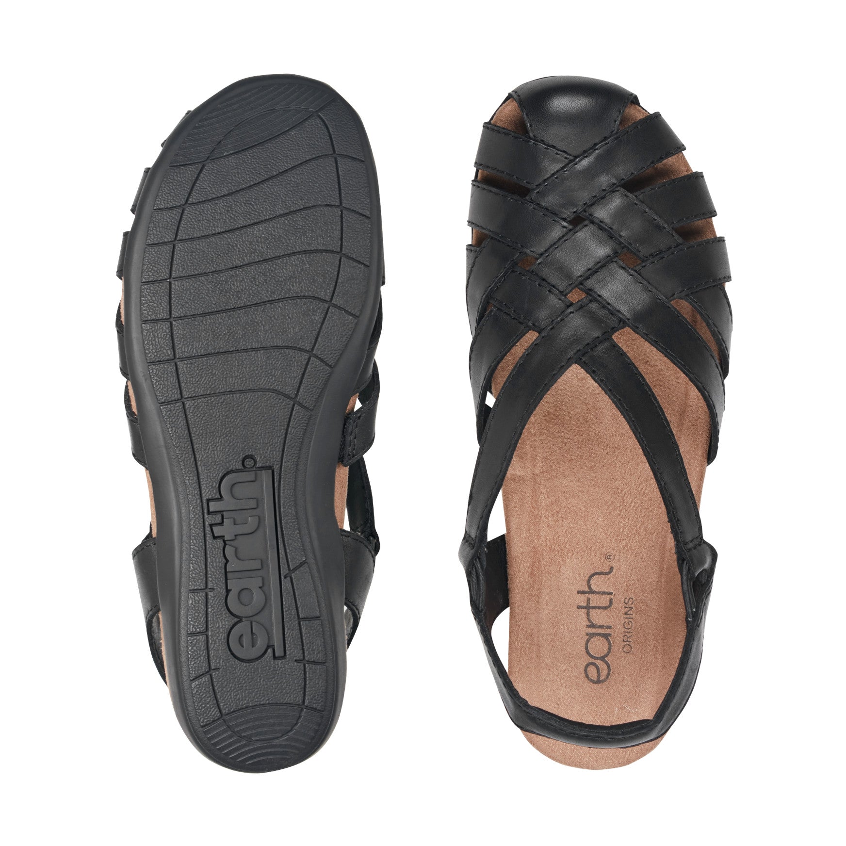 Women's Berri Woven Casual Round Toe Slip-on Sandals - Black