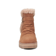 Yara Waterproof Suede Lug Sole Ankle Booties