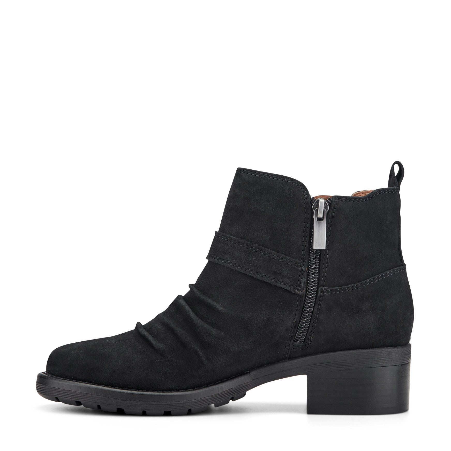 Zane Suede Ruched Booties