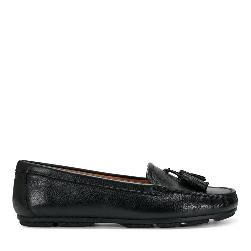 Women's Raquel Slip-on Casual Flat Tassel Loafers - Black | earth shoes Women's Raquel Slip-on Casual Flat Tassel Loafers - Black | earth shoes