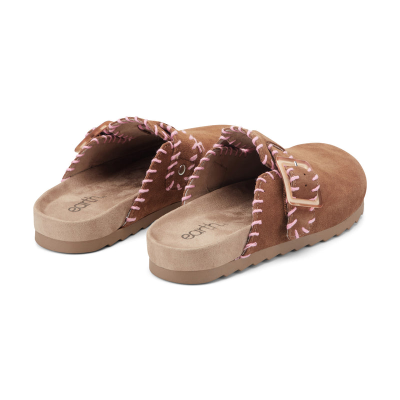 Gena Round Toe Slip-on Flat Casual Clogs