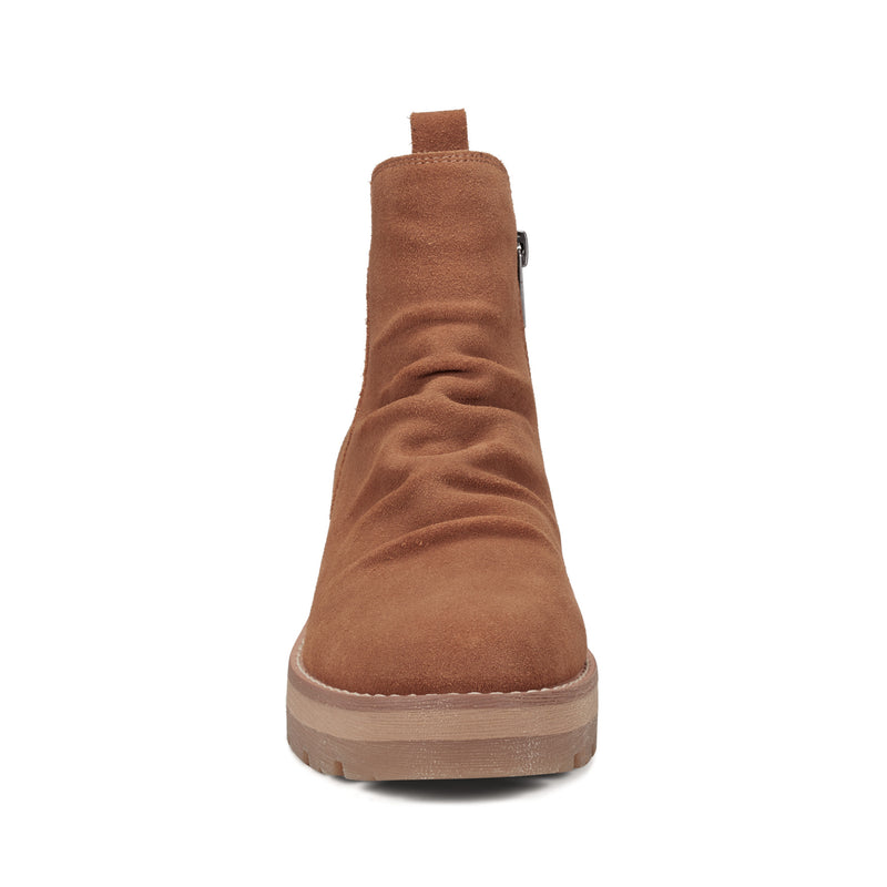 Yonder Waterproof Ruched Lug Sole Casual Booties