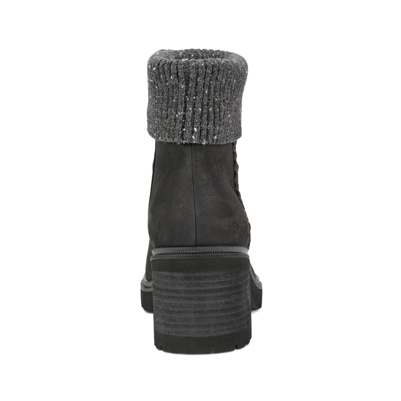 Gresa Waterproof Block Heel Round Toe Casual Booties