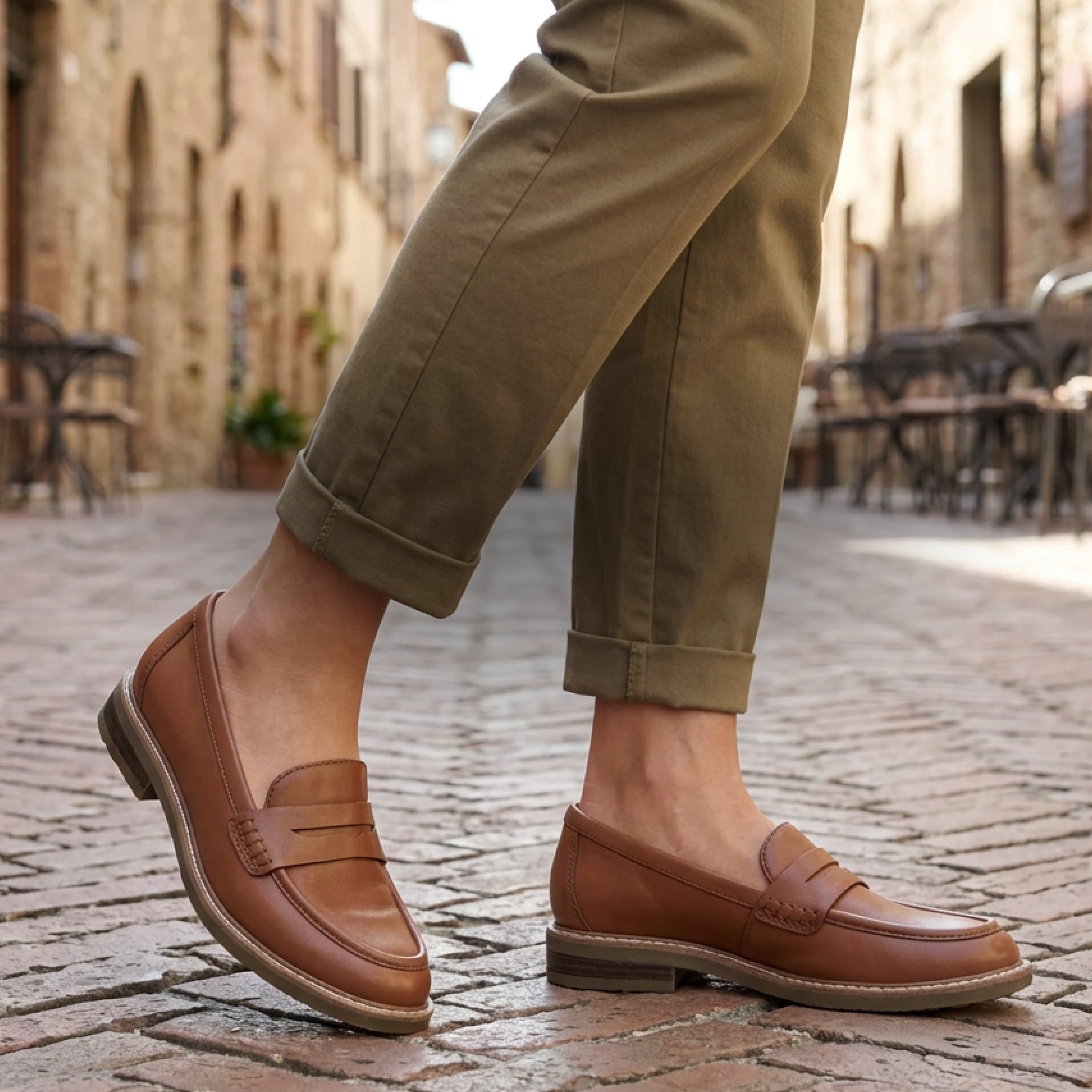 Promotional banner featuring penny loafers