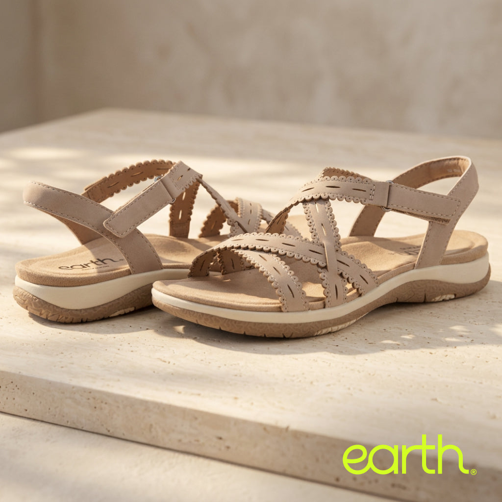 Earth Shoes' flat sandals collection