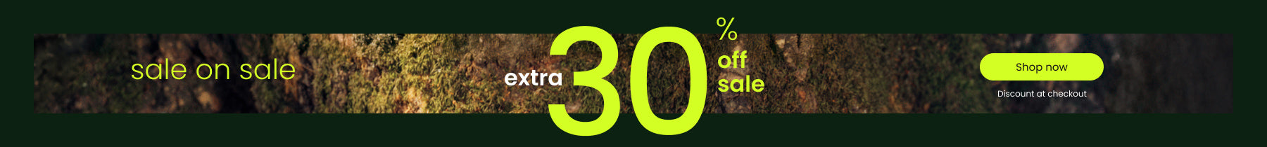 Sale on sale extra 30% off select styles