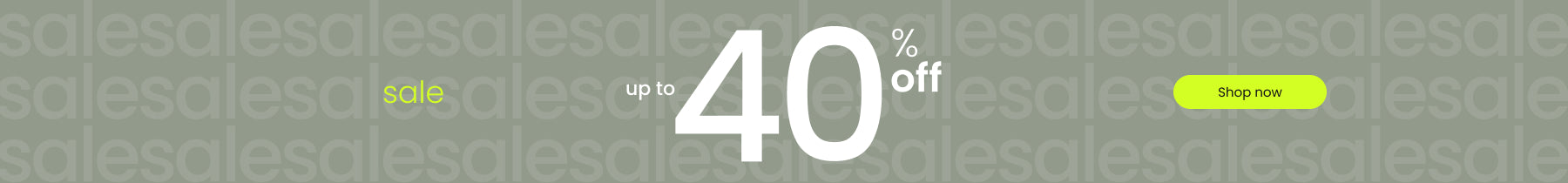 Sale up to 40% off select styles