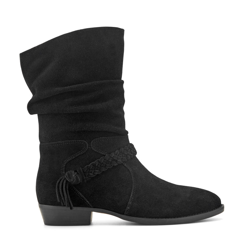 Printy Ruched Booties