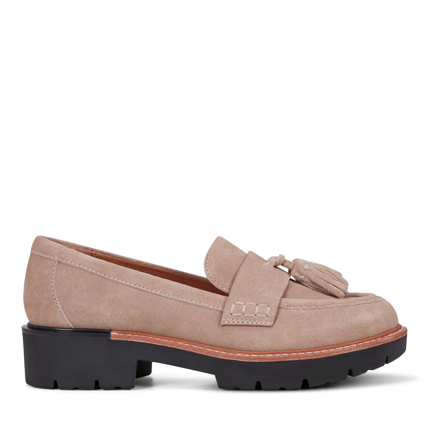 Zimm Round Toe Lug Sole Casual Slip-on Loafers