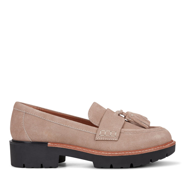Women's Zimm Round Toe Lug Sole Casual Slip-on Loafers - Light