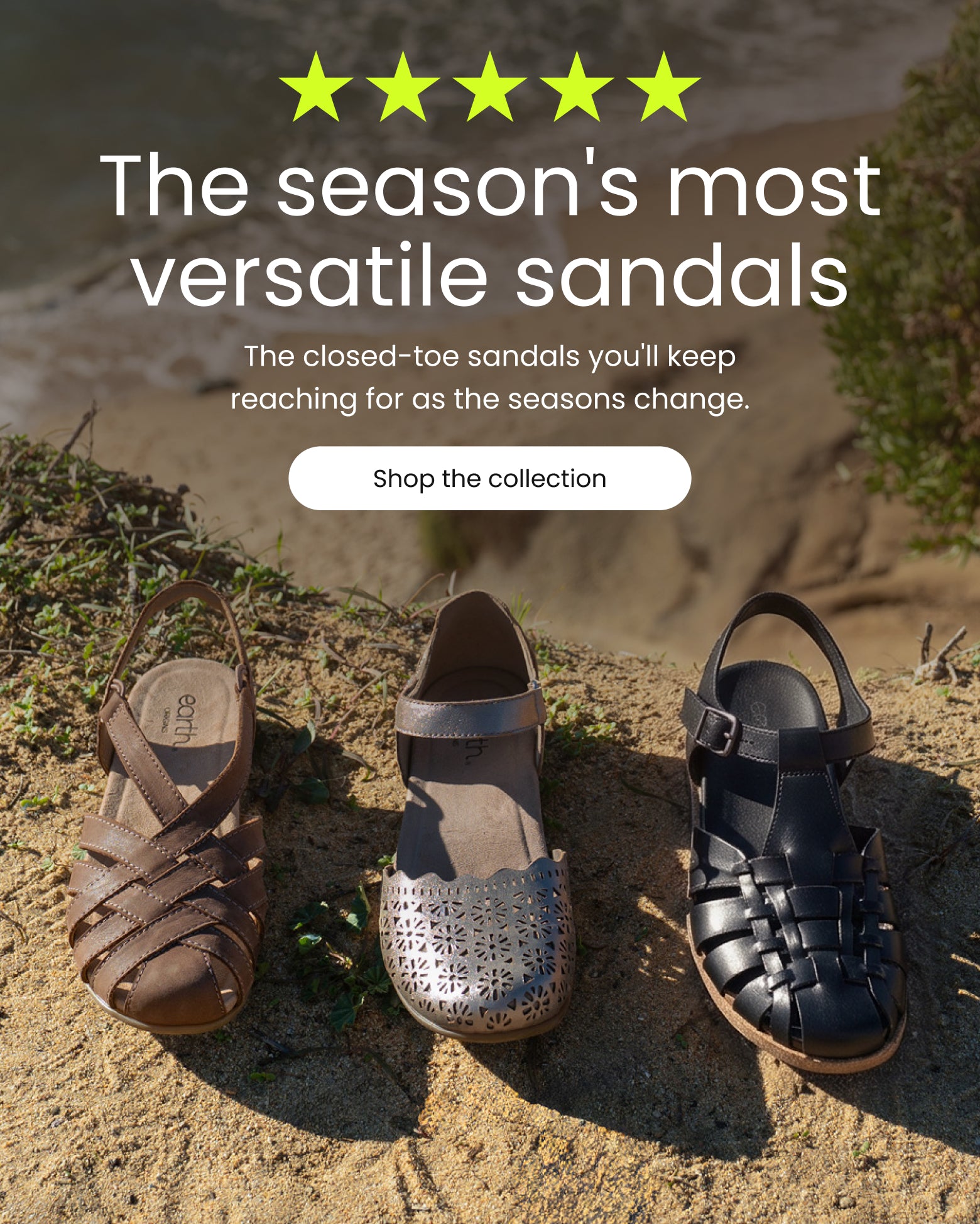 Earth Shoes Transitional Sandals Collection