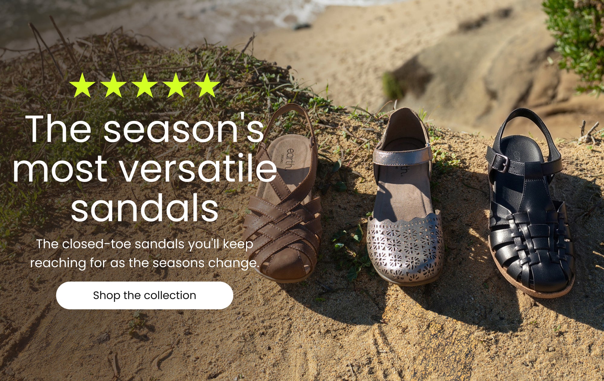 Earth Shoes Transitional Sandals Collection