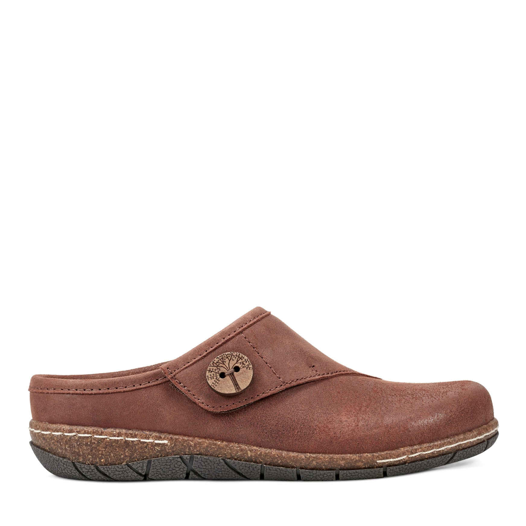 Ezra Round Toe Casual Slip-on Flat Clogs