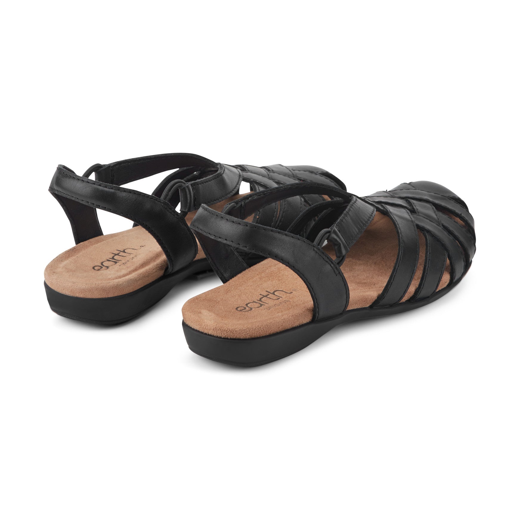 Women's Berri Woven Casual Round Toe Slip-on Sandals - Black