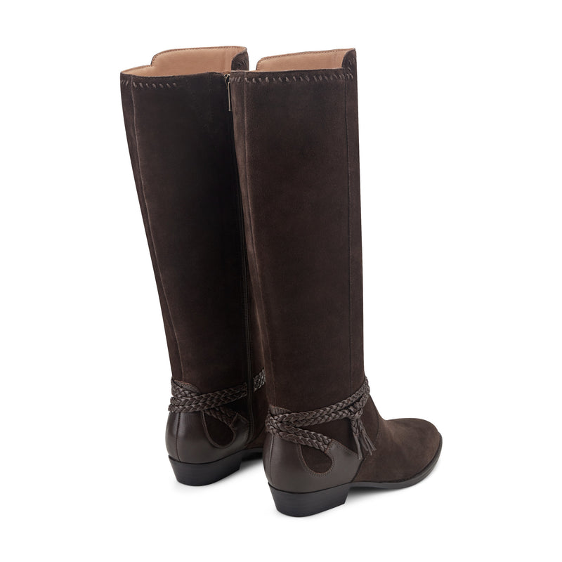 Perla Suede Riding Boots
