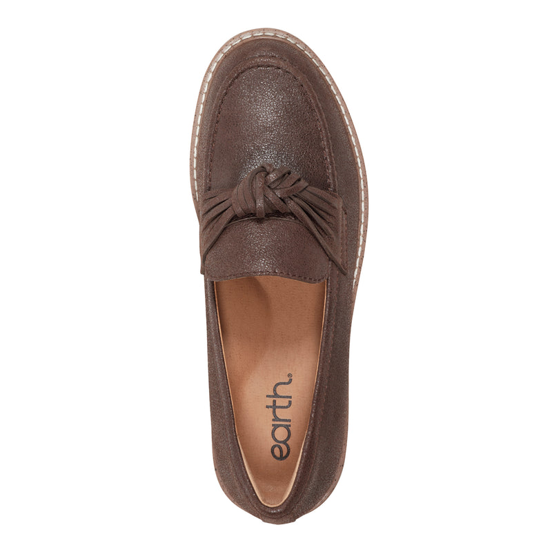 Earth Women's Jayde Knotted Slip-On Loafers - Brown Earth Women's Jayde Knotted Slip-On Loafers - Brown