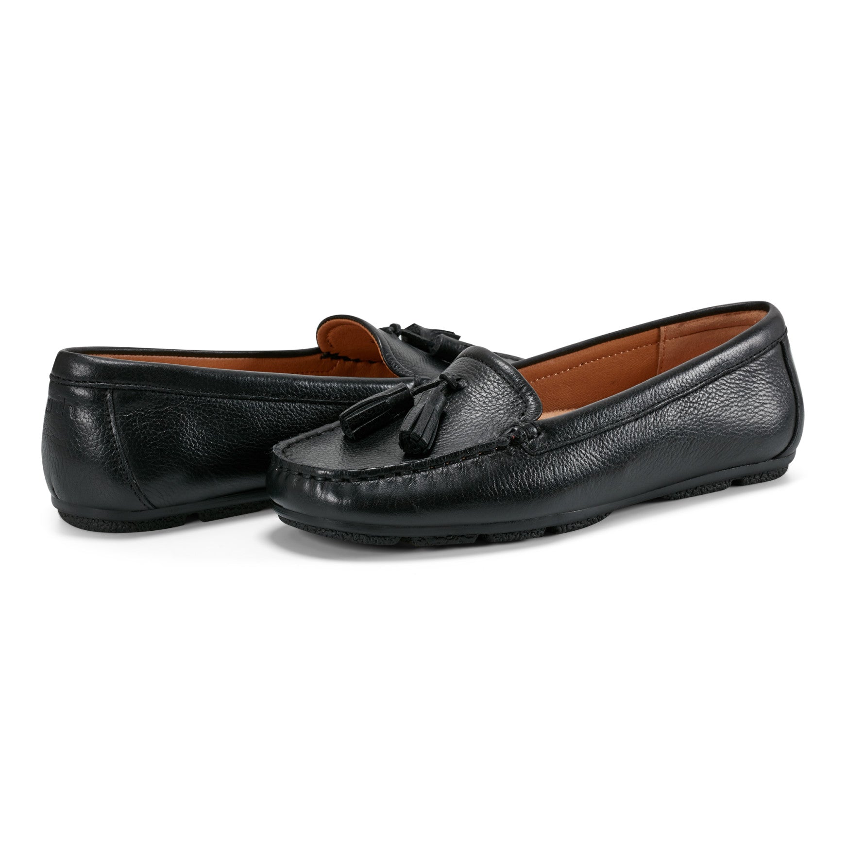 Women's Raquel Slip-on Casual Flat Tassel Loafers - Black | earth