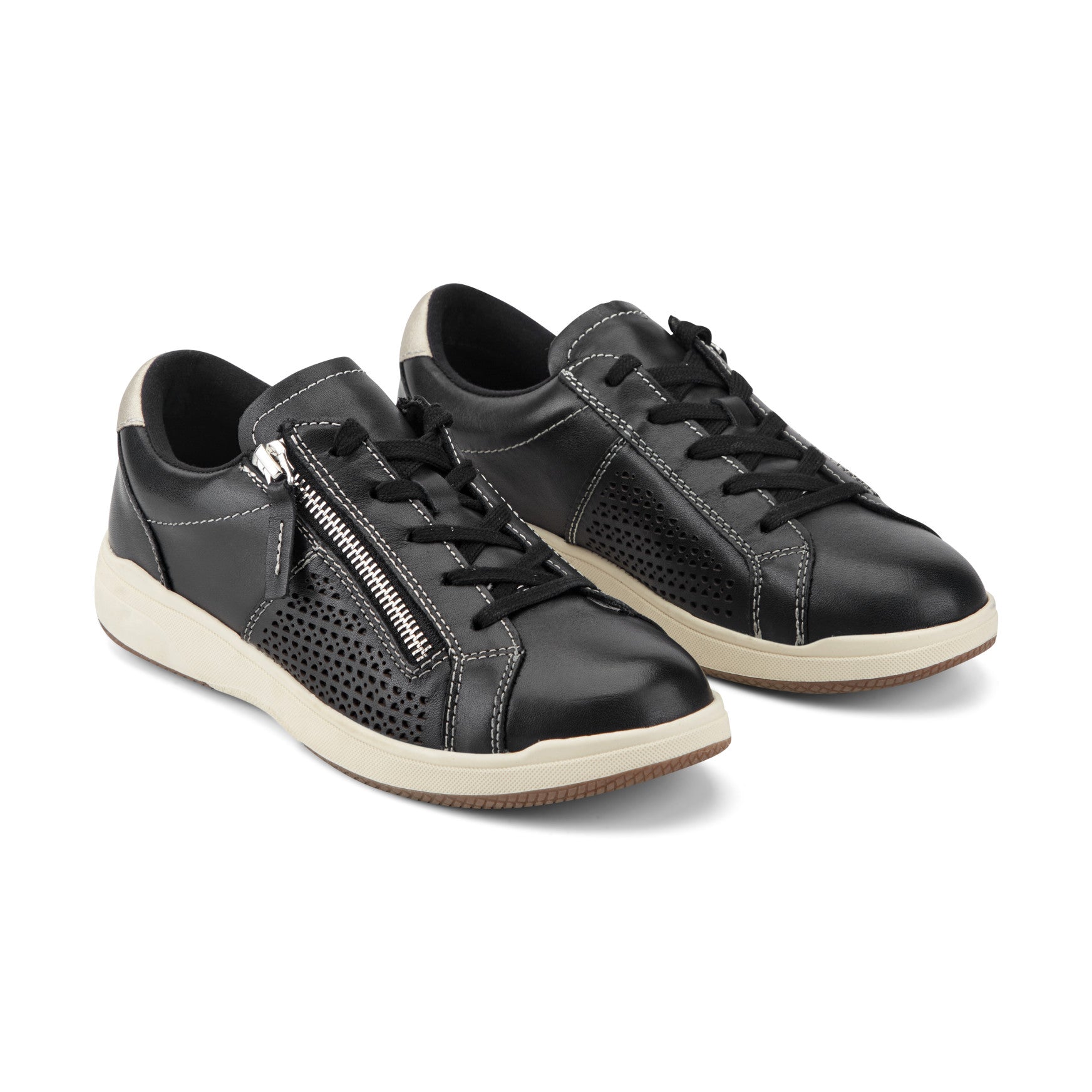Netta Round Toe Casual Lace-up Sneakers