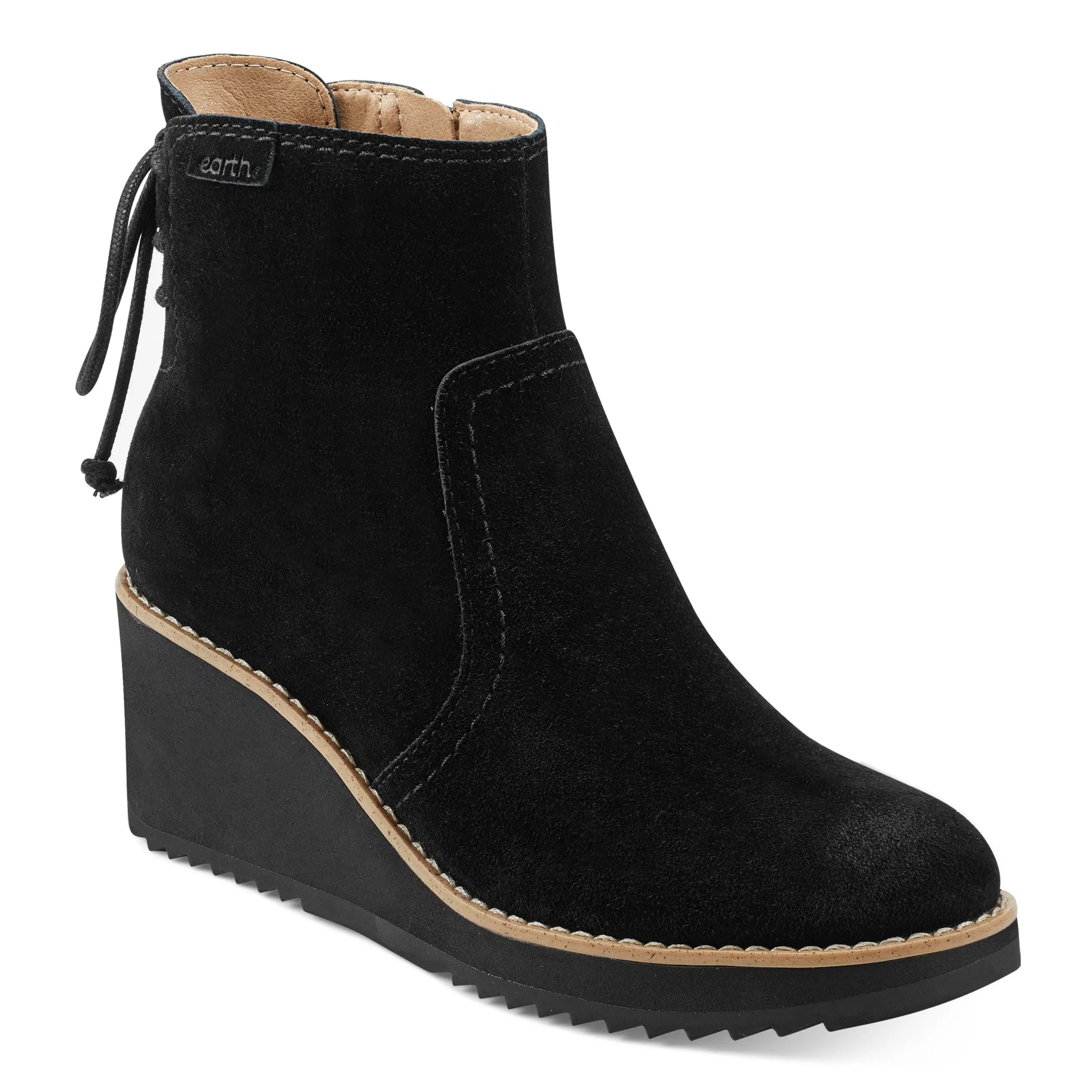 earth® Calia Round Toe Casual Wedge Ankle Booties – earth® shoes